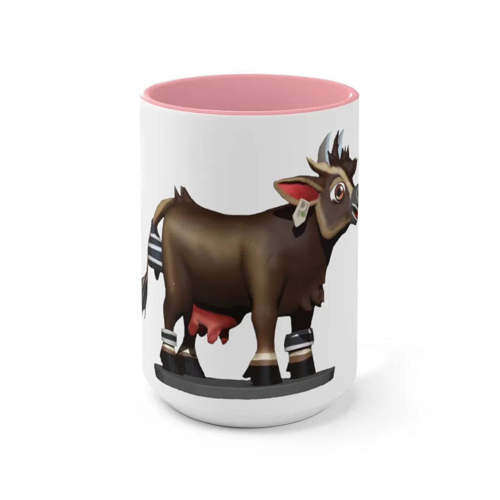 Dark Brown Cow Accent Mug