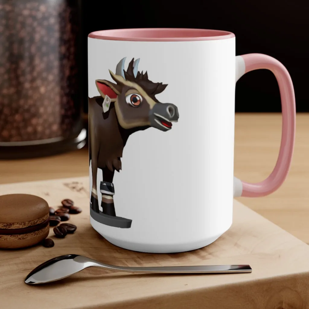 Dark Brown Cow Accent Mug