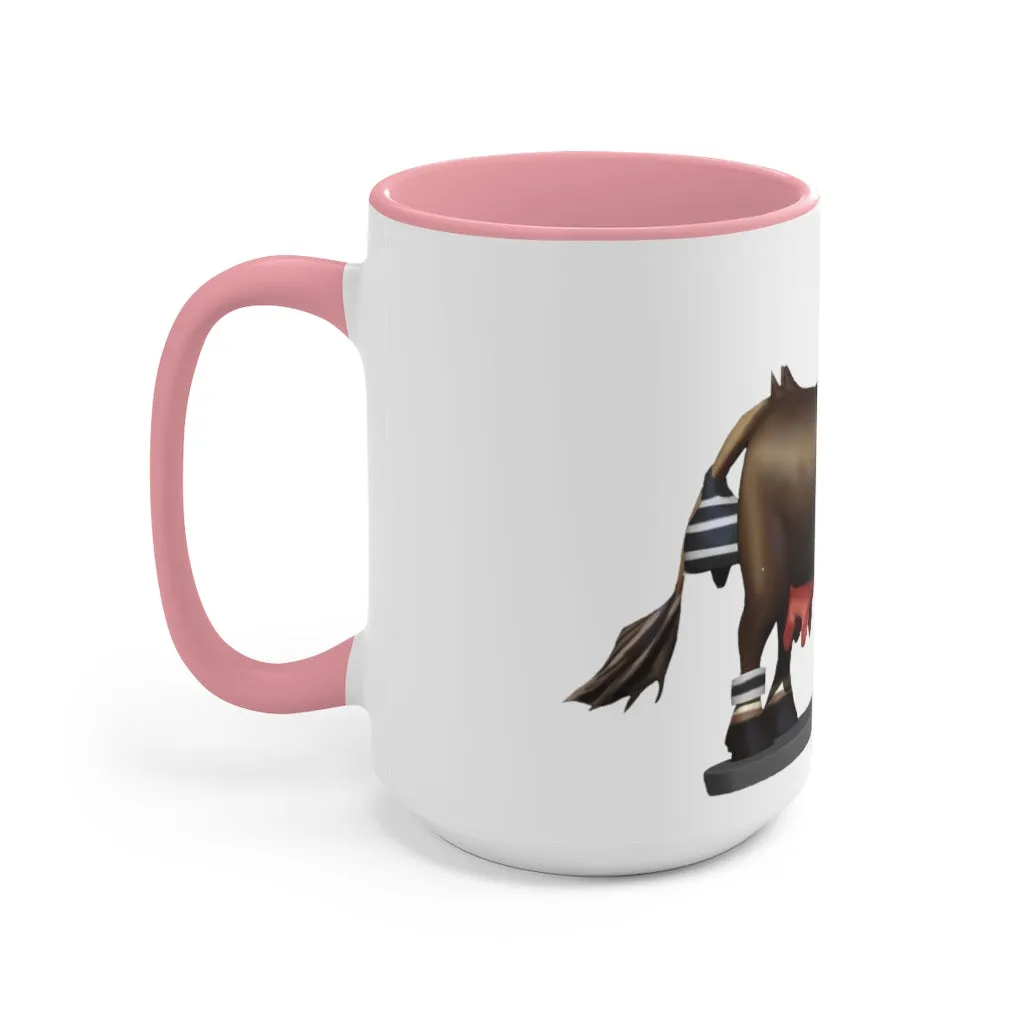 Dark Brown Cow Accent Mug