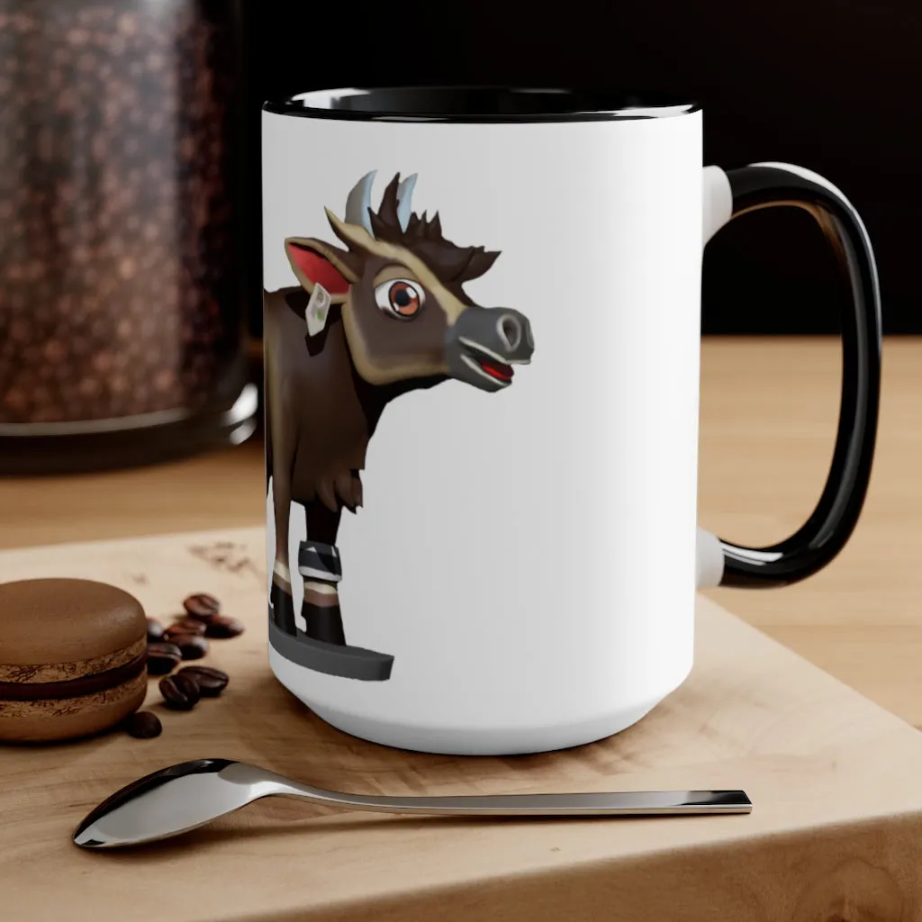 Dark Brown Cow Accent Mug