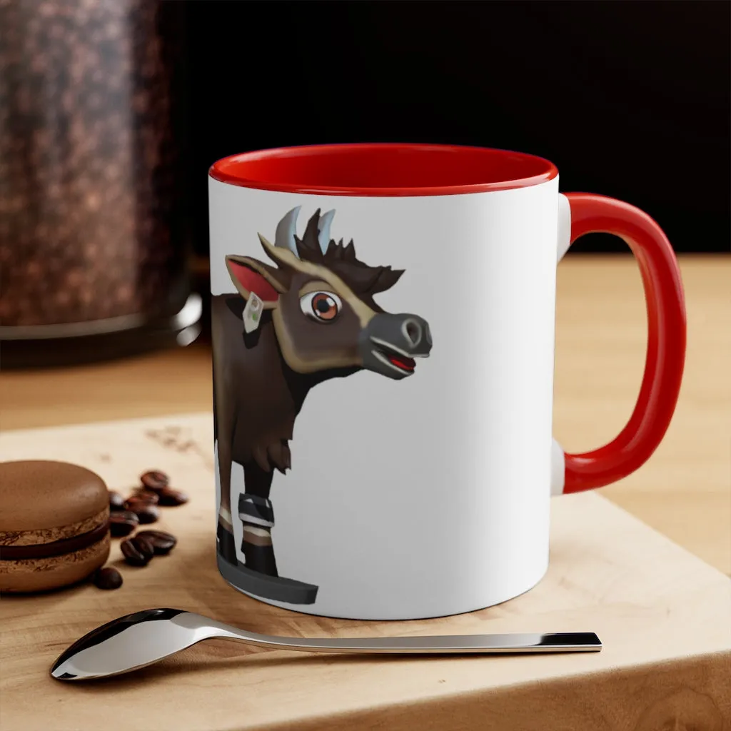 Dark Brown Cow Accent Mug