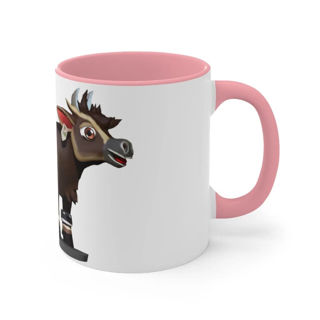 Dark Brown Cow Accent Mug