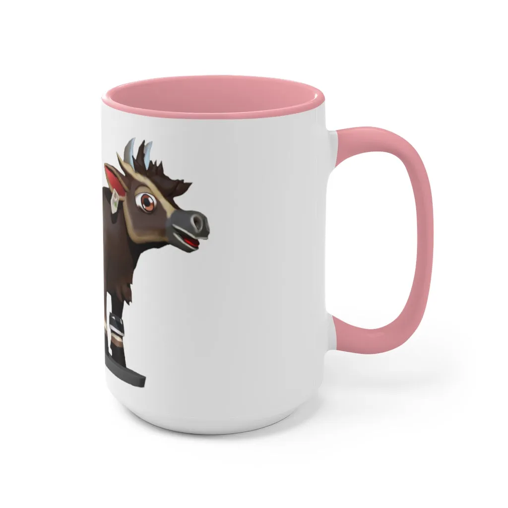 Dark Brown Cow Accent Mug