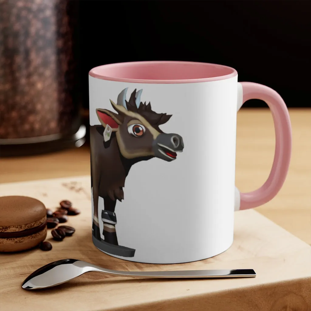 Dark Brown Cow Accent Mug