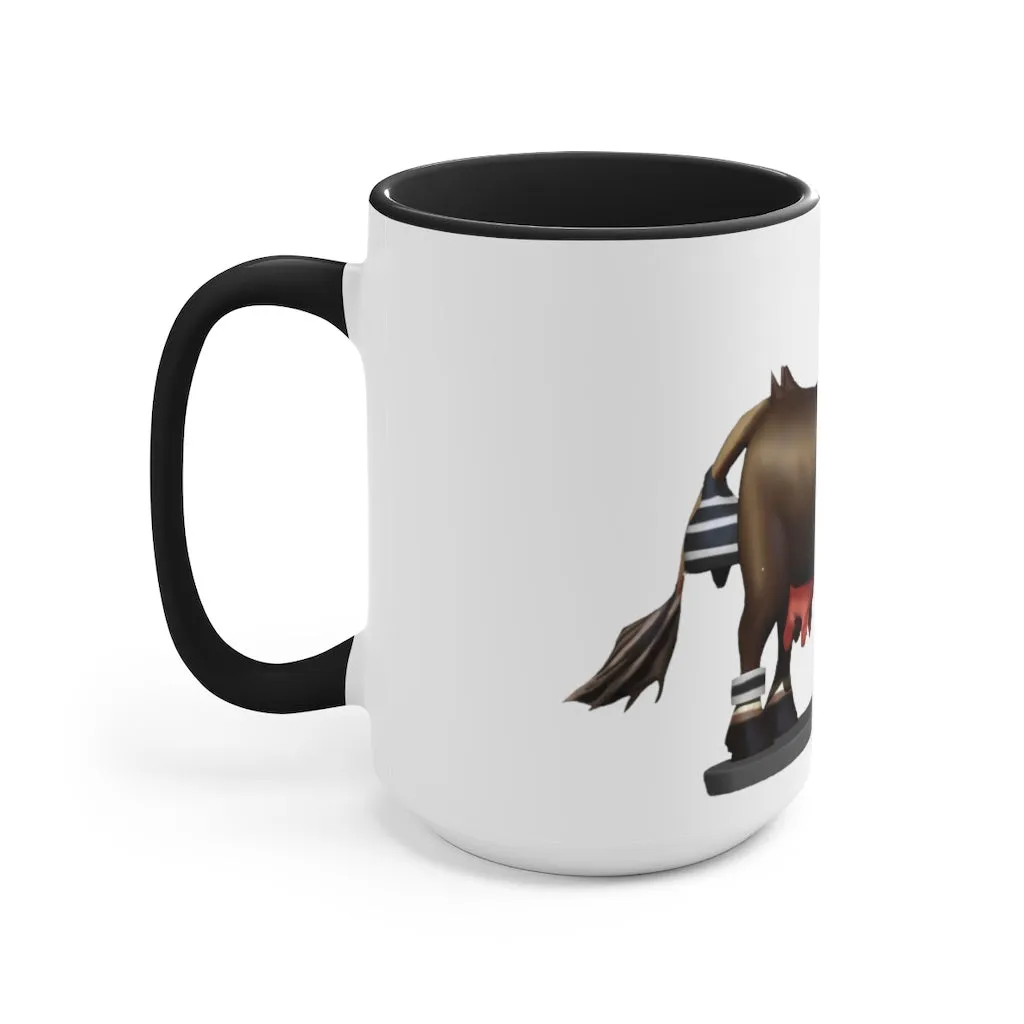 Dark Brown Cow Accent Mug