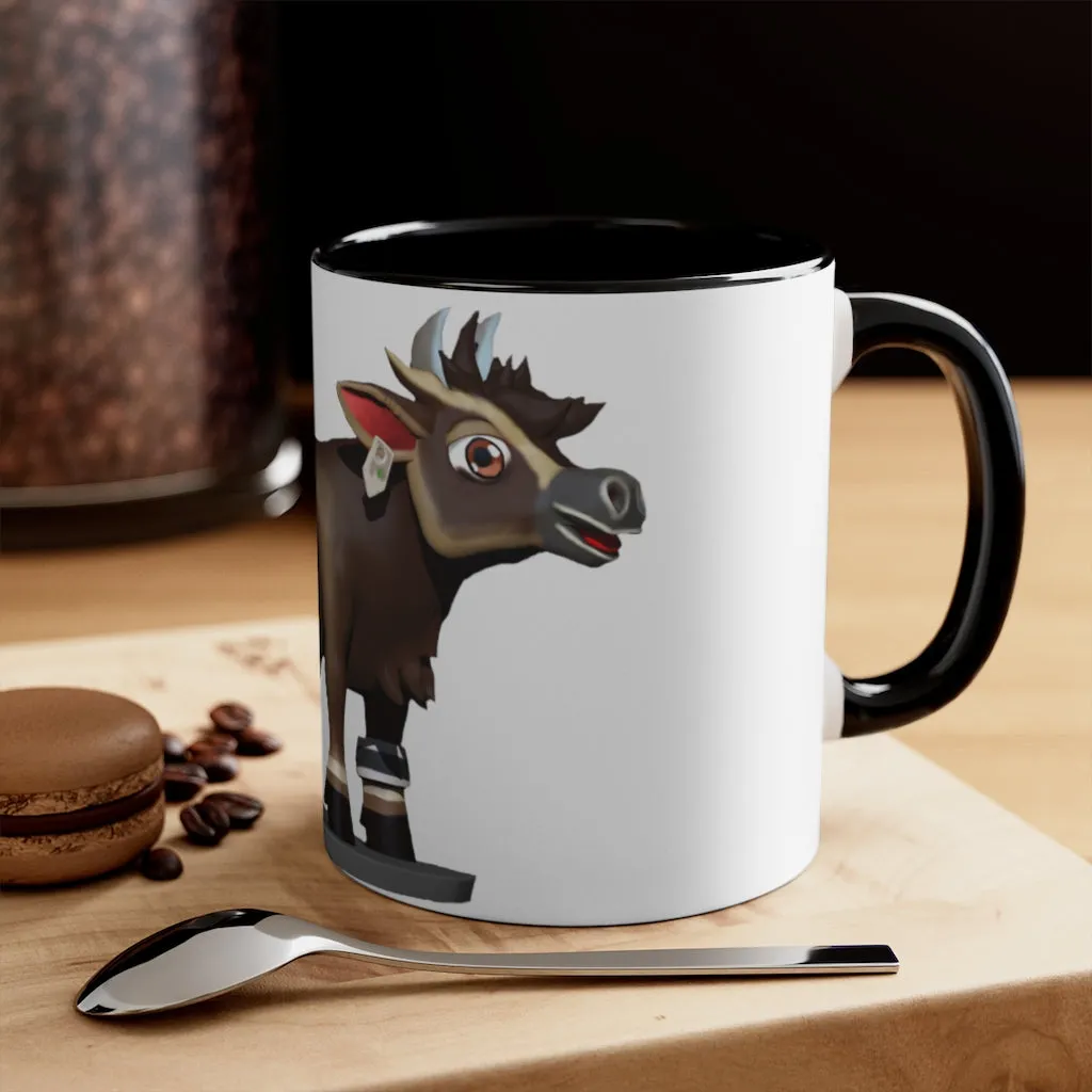 Dark Brown Cow Accent Mug