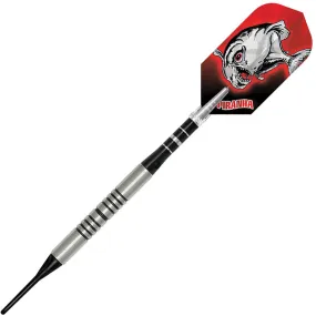 Dart World Razor Grip Piranha Soft Tip Darts - Center Balance Ringed 18gm