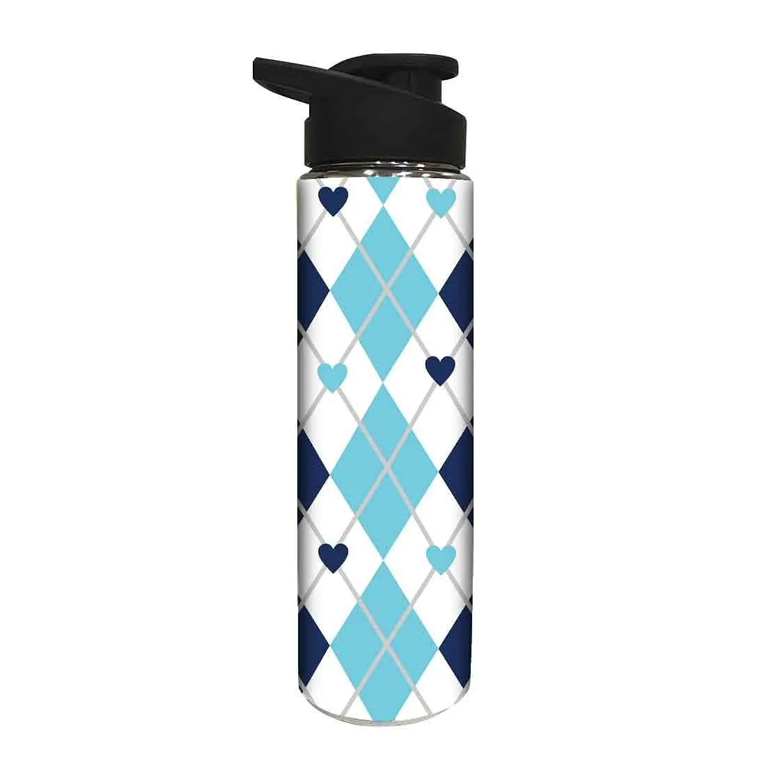 Designer Sipper Bottle for Kids -  Blue Heart