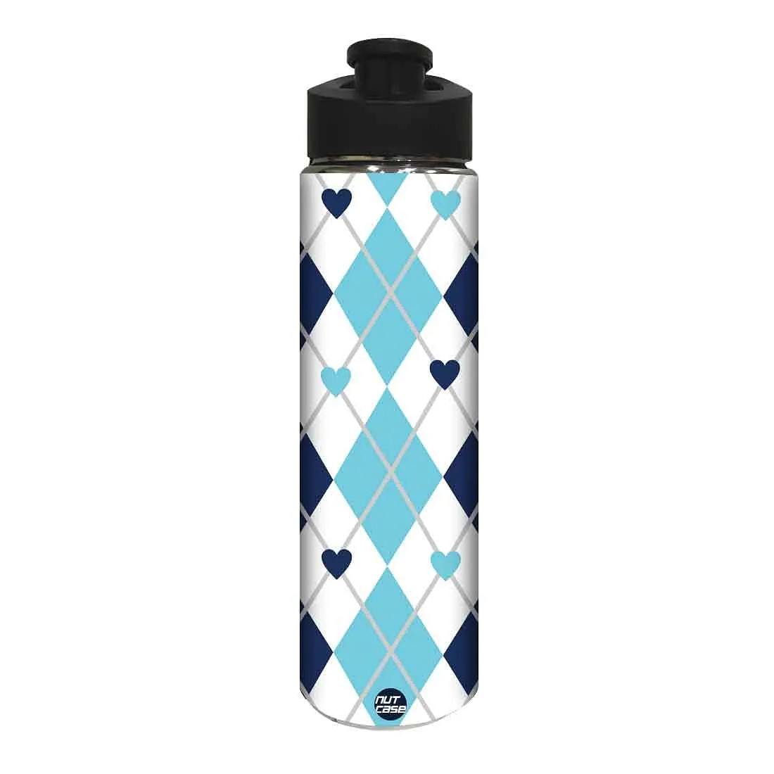 Designer Sipper Bottle for Kids -  Blue Heart