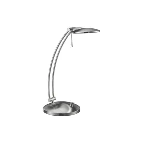 Dessau Arch Desk Lamp in Satin Nickel