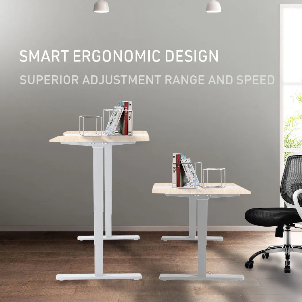 Electric Height Adjustable Standing Desk 140x60cm, 70kg Load - Fortia