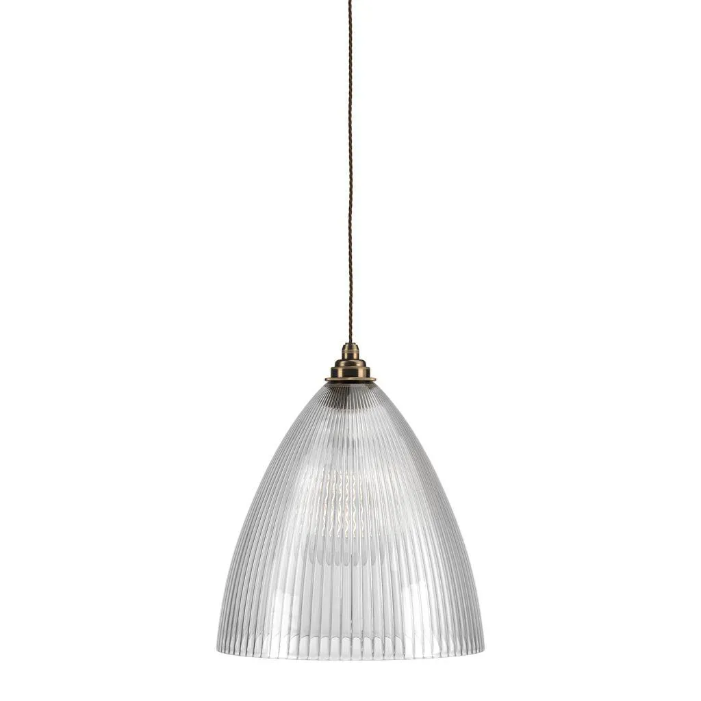 Etched Glass Pendant Light Ledbury