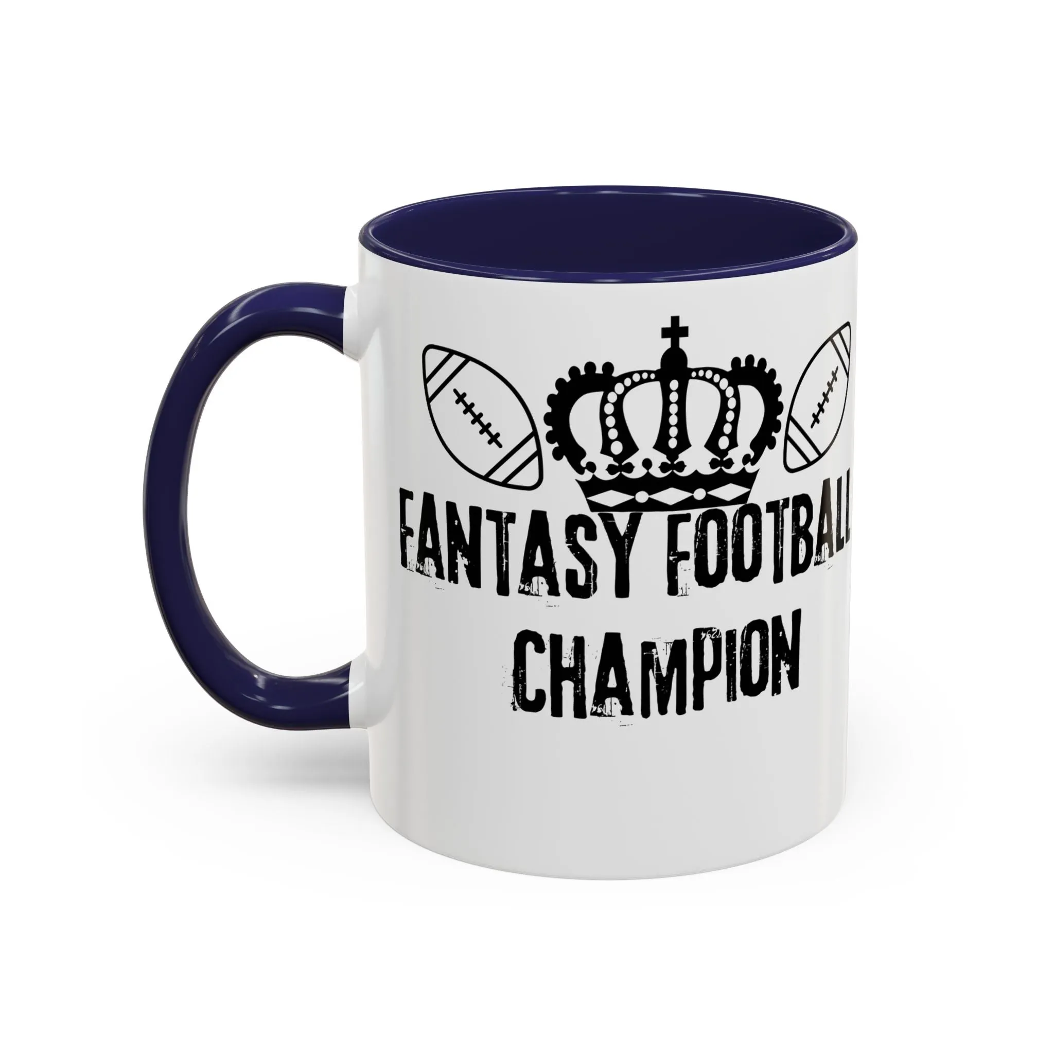 Fantasy Football Champion Trophy Mug Accent Coffee Mug, 11oz