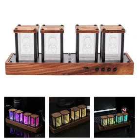 Fashion My Day RGB Nixie Tube Clock LED Desktop Clock Alarm Clock Glow Tube Decor | Home & Garden | Home | Clocks | Alarm Clocks