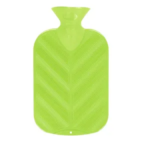 Fashy Hot Water Bottle Single Ribbed Neon Green 2L