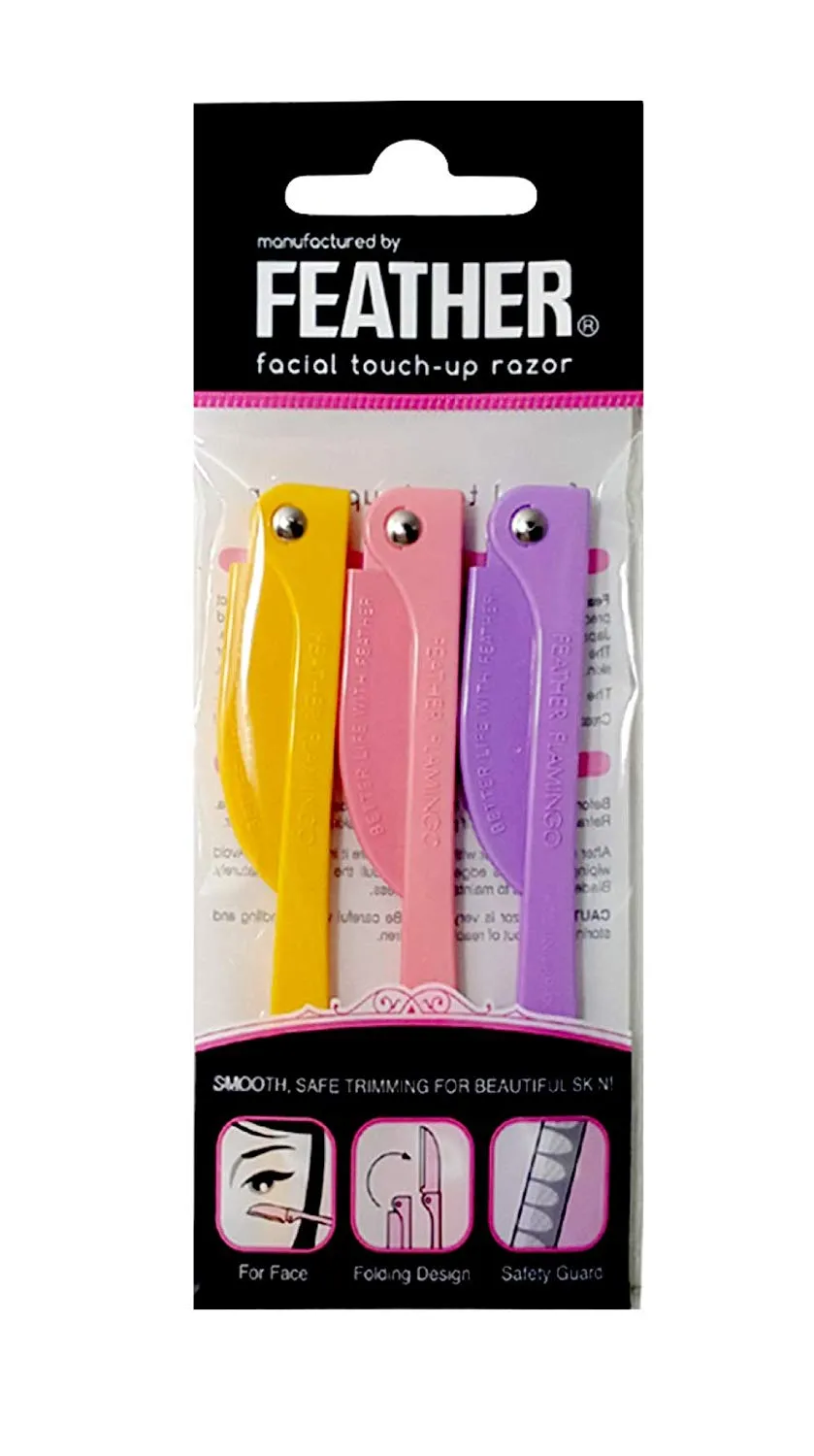 Feather Flamingo Facial Touch-up Razor