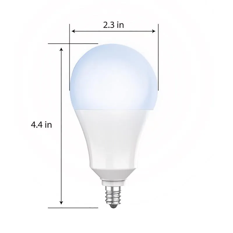 Feit A19 E12 (Candelabra) LED Dusk to Dawn Bulb Daylight 60 Watt Equivalence 1 pk