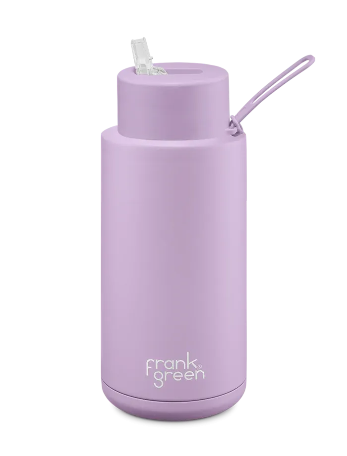 Frank Green Ceramic 68oz Reusable Bottle with Straw