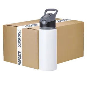 FULL CARTON - 50 x EXPLORER Water Bottles - 650ml - BLACK