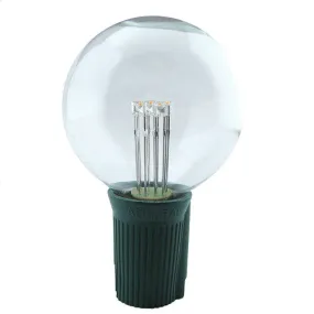 G50 LED Patio Lights - Glass Bulb - E-17 - Warm White - Single