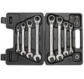 Gedore red | Spanner Combination Ratchet Set (with Adapters) 8-19mm 12Pc