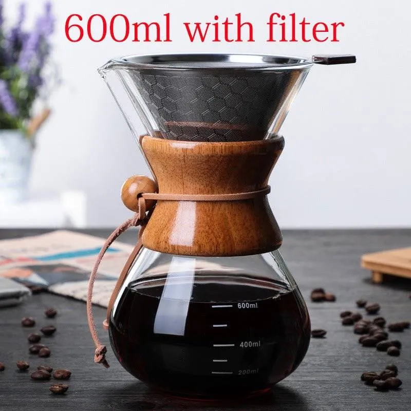 Glass Filter-Free Drip Coffee Maker | No Paper Filters, Pure Coffee Taste