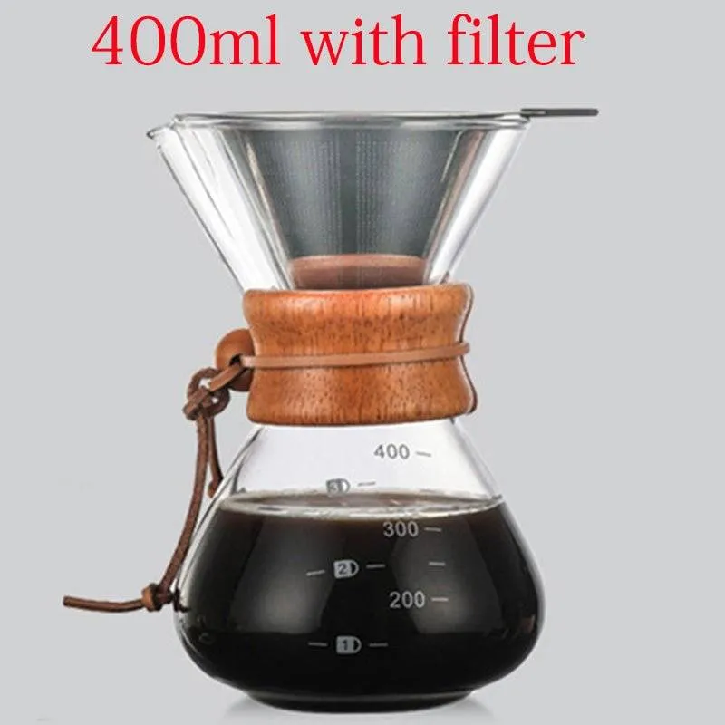 Glass Filter-Free Drip Coffee Maker | No Paper Filters, Pure Coffee Taste