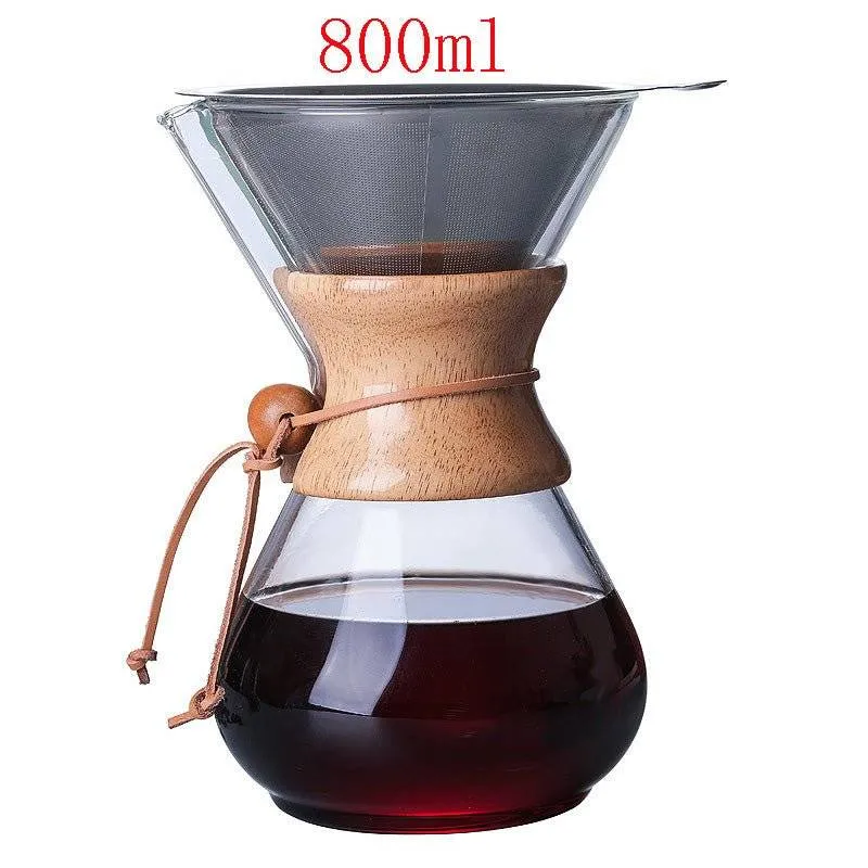 Glass Filter-Free Drip Coffee Maker | No Paper Filters, Pure Coffee Taste