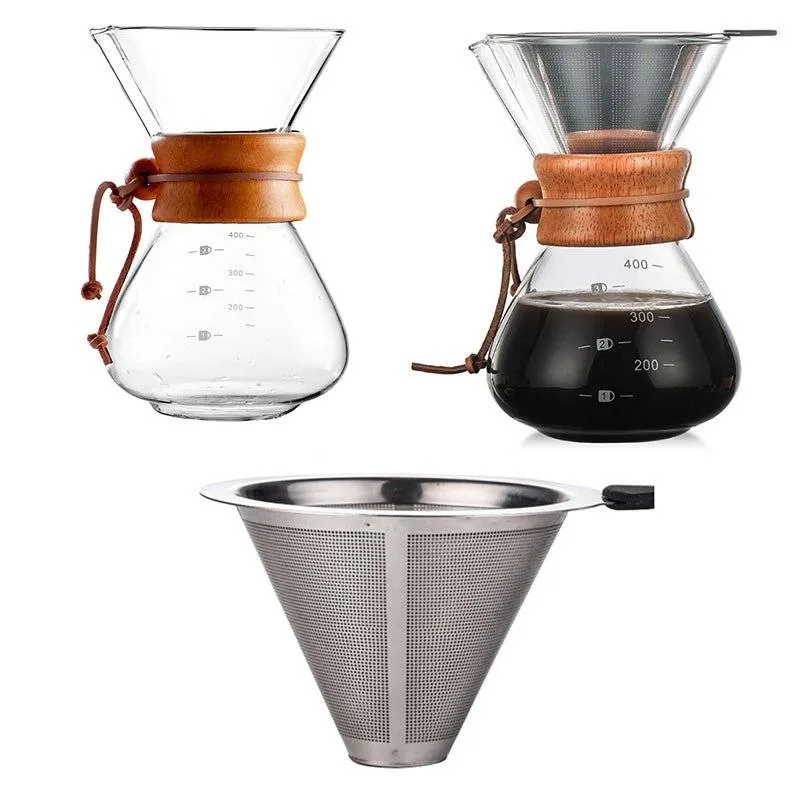 Glass Filter-Free Drip Coffee Maker | No Paper Filters, Pure Coffee Taste