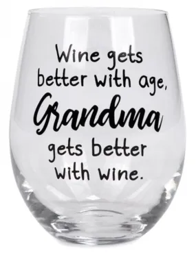 Grandma Wine Glass