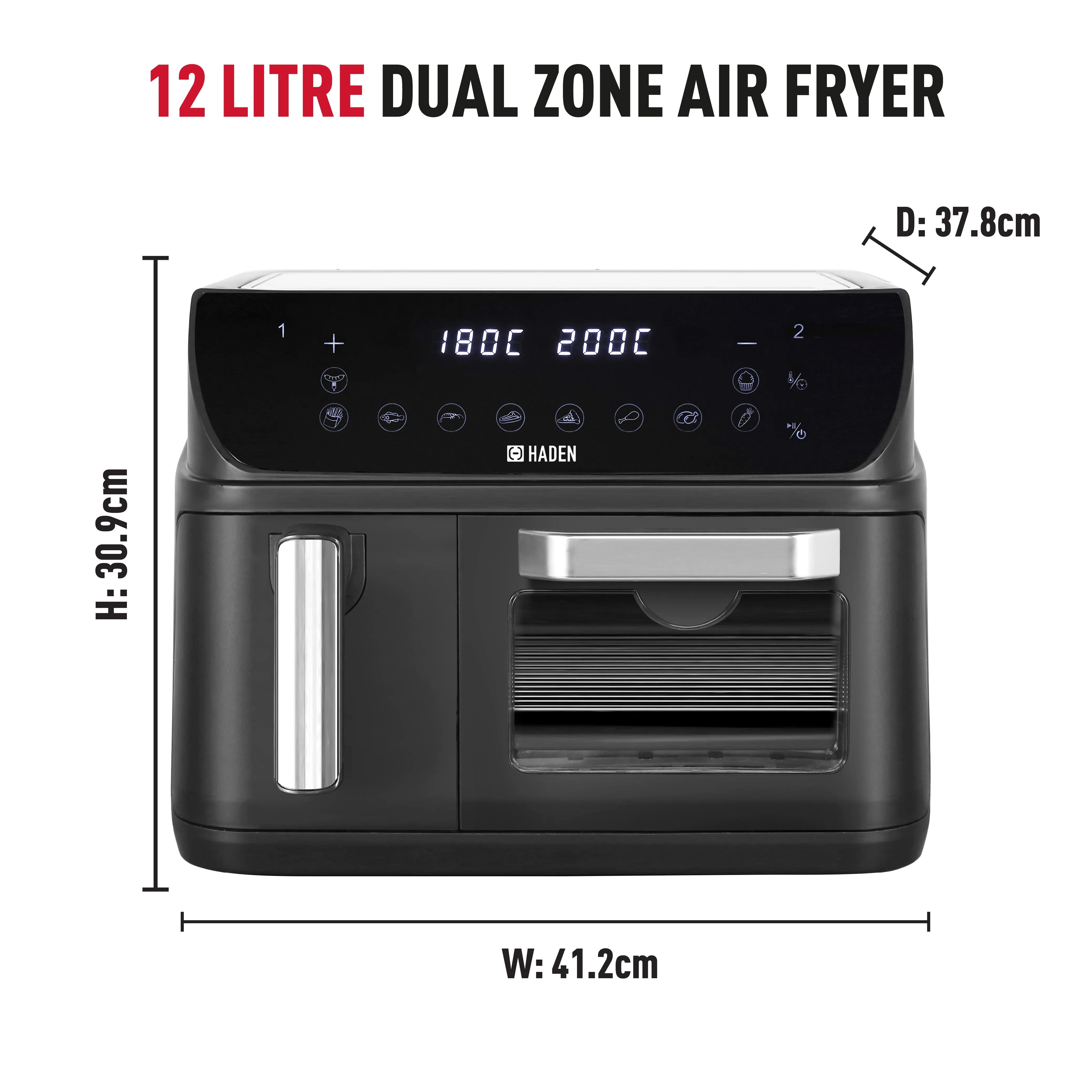 Haden 12L Dual Zone Air Fryer