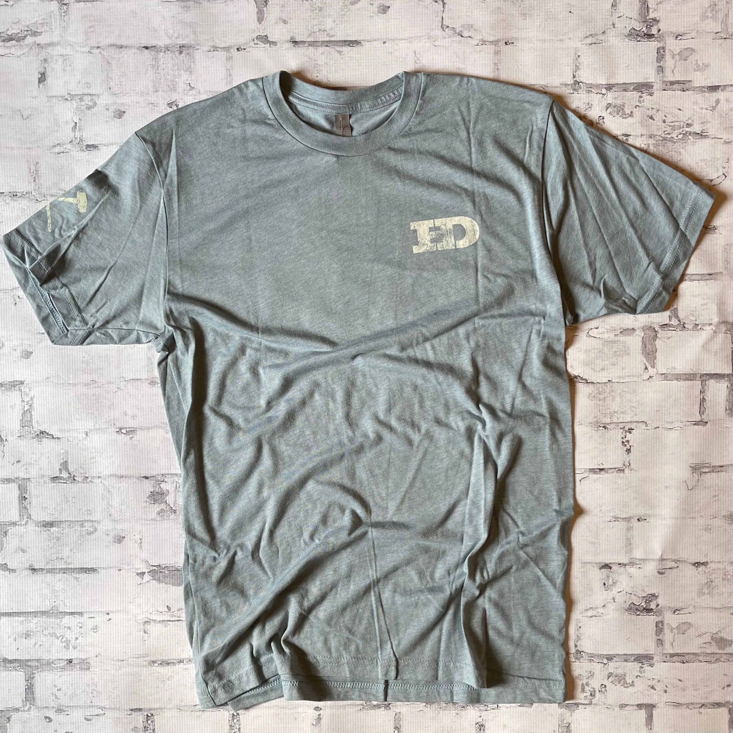 Hammer Down "80s Surf Field Camo" Short Sleeve T-shirt - Stonewash Denim