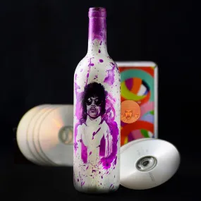 Hand Painted Prince Glass Bottle