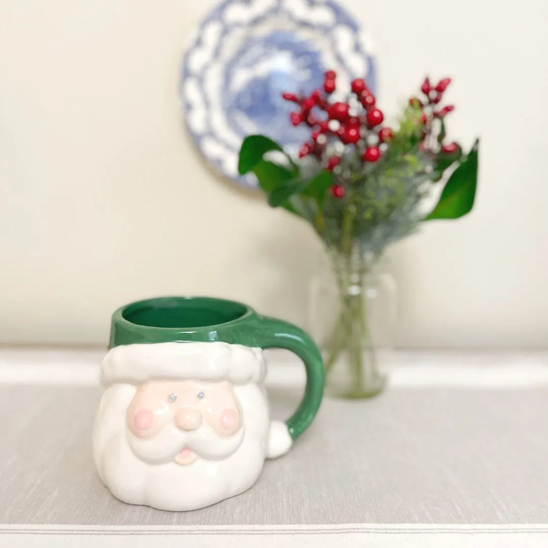 Hand Painted Santa Mug