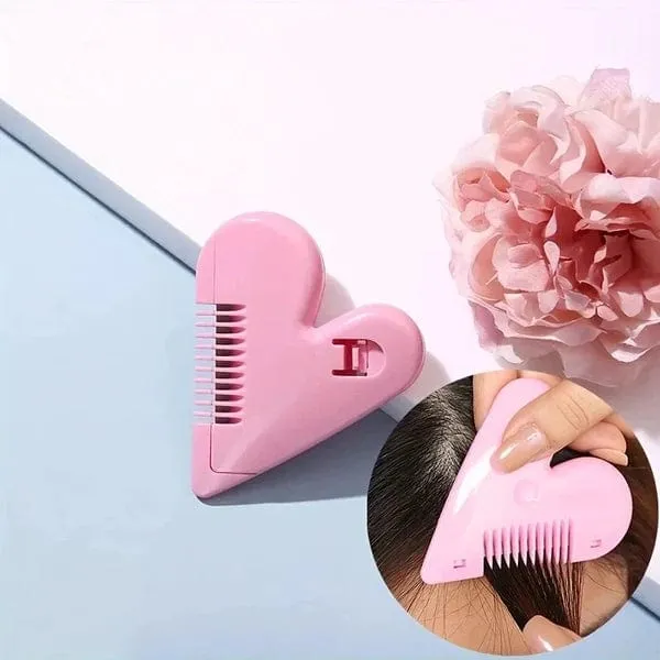 Heart Shaped Hair Trimmer Comb - ( Pack Of 2 )