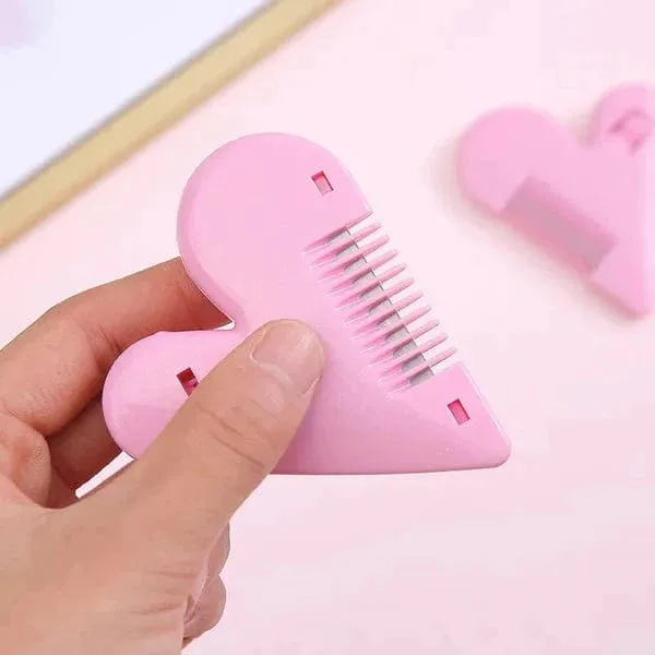 Heart Shaped Hair Trimmer Comb - ( Pack Of 2 )