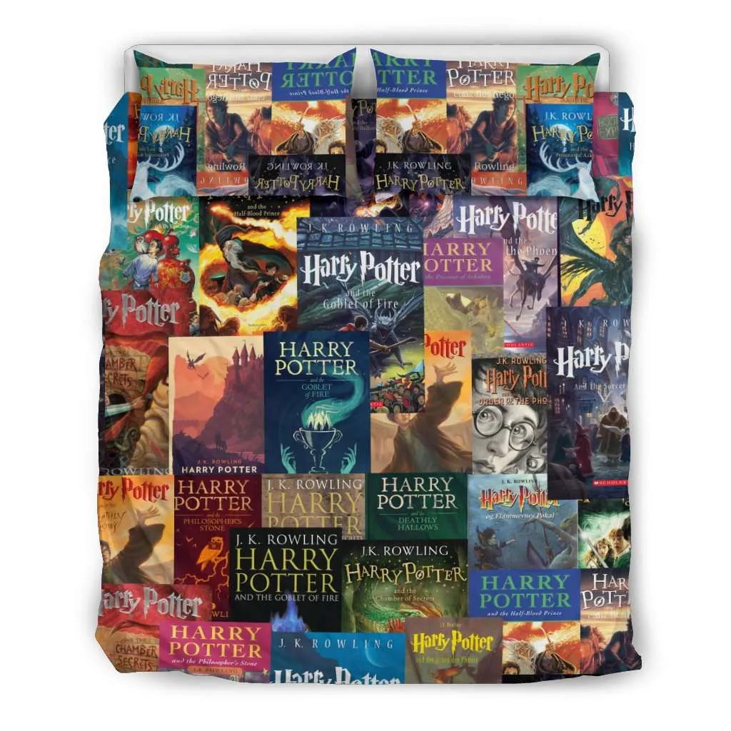 HP Book Cover Pattern Bedding