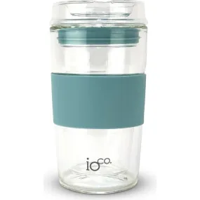 IOco 12oz Reusable Glass Coffee Cup