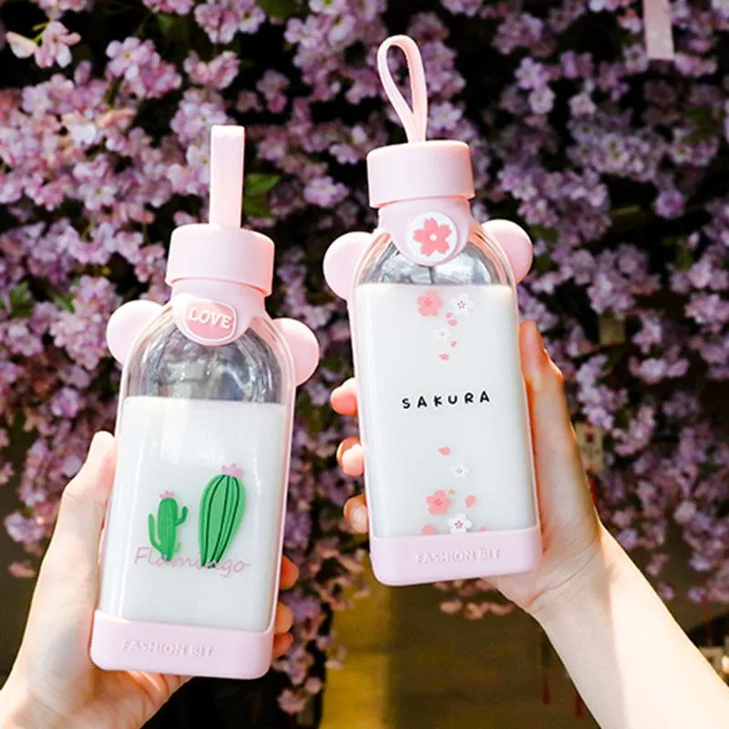 Kawaii Glass Drink Bottles SD01371