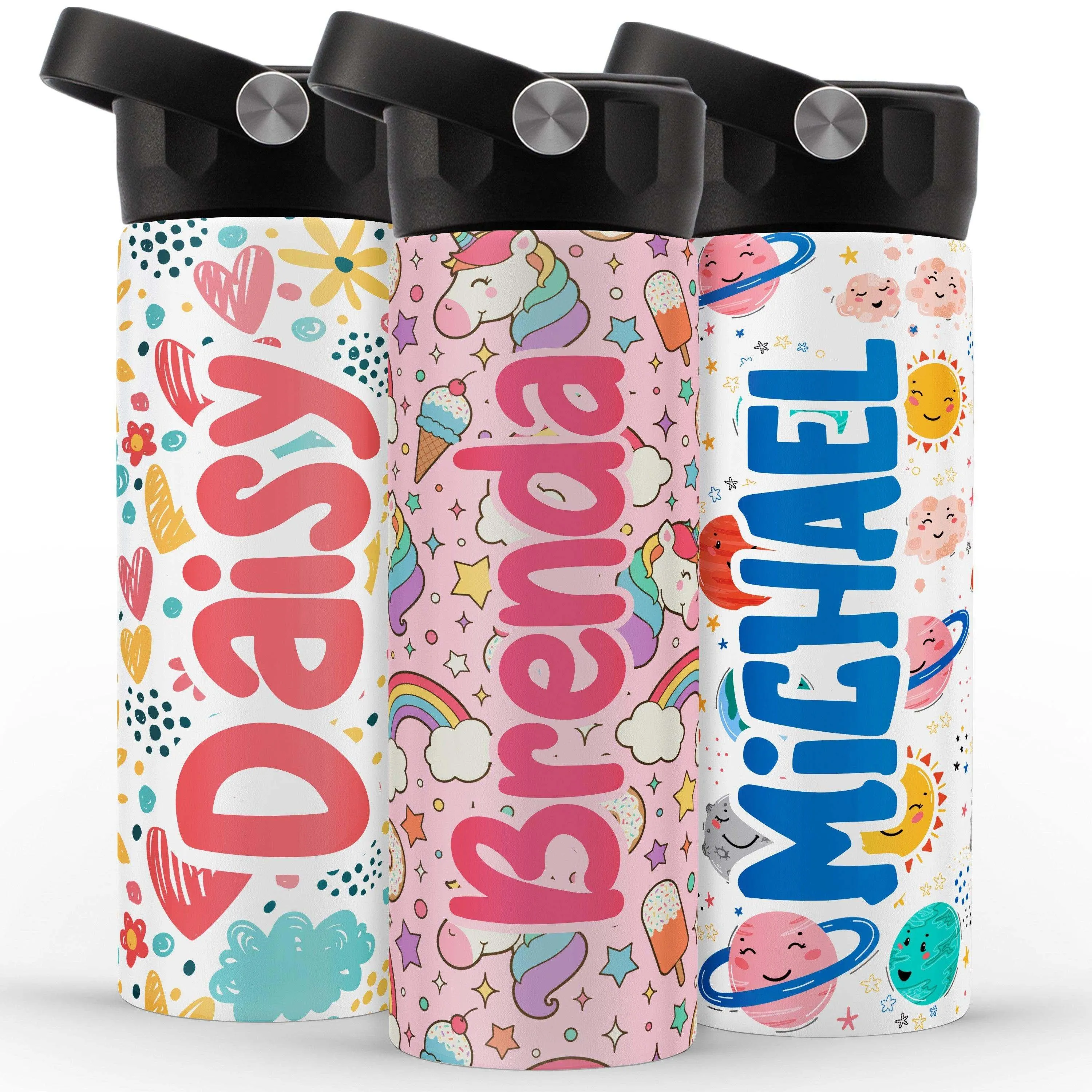 Kids Water Bottle for School, Custom Toddler Water Bottle for Children