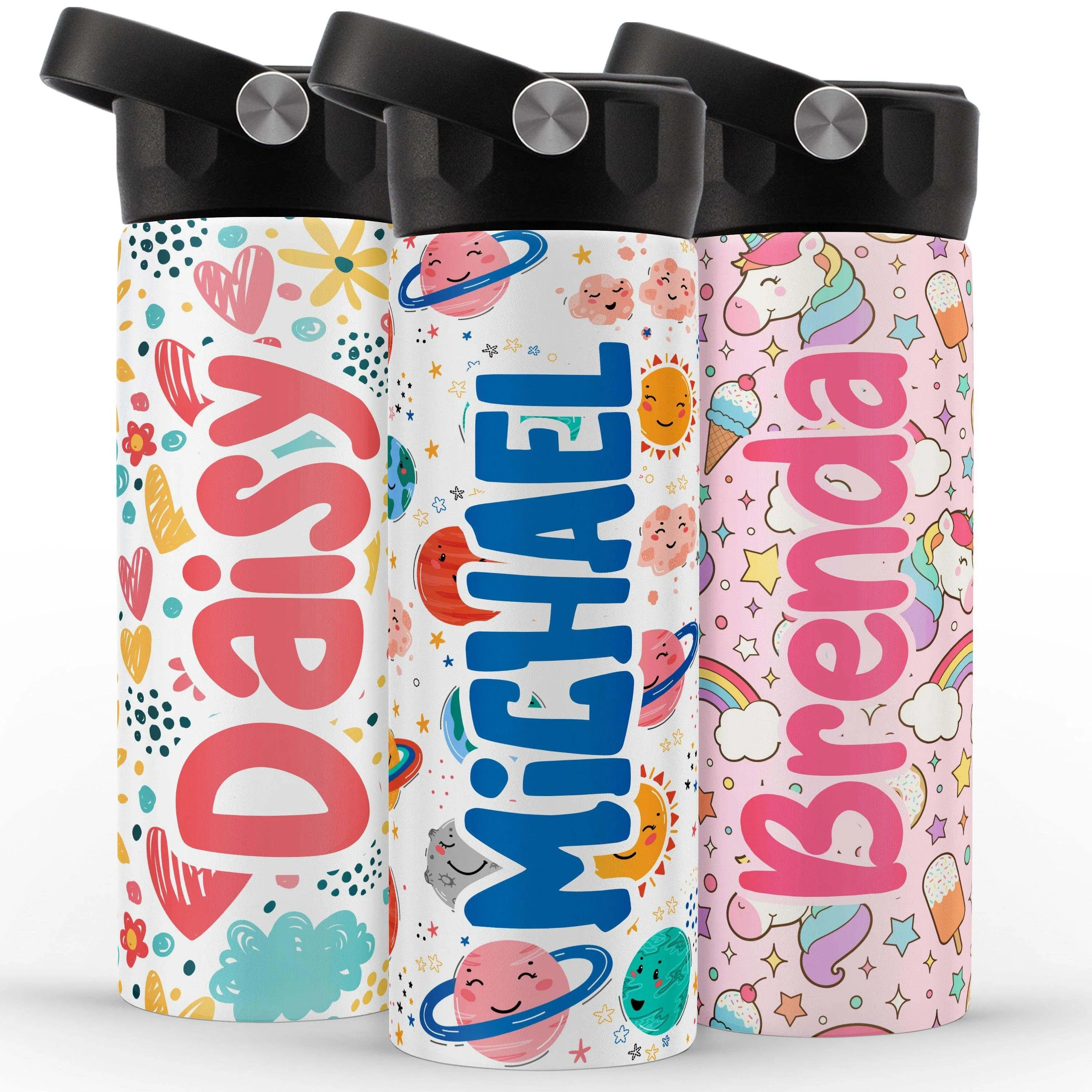 Kids Water Bottle for School, Custom Toddler Water Bottle for Children