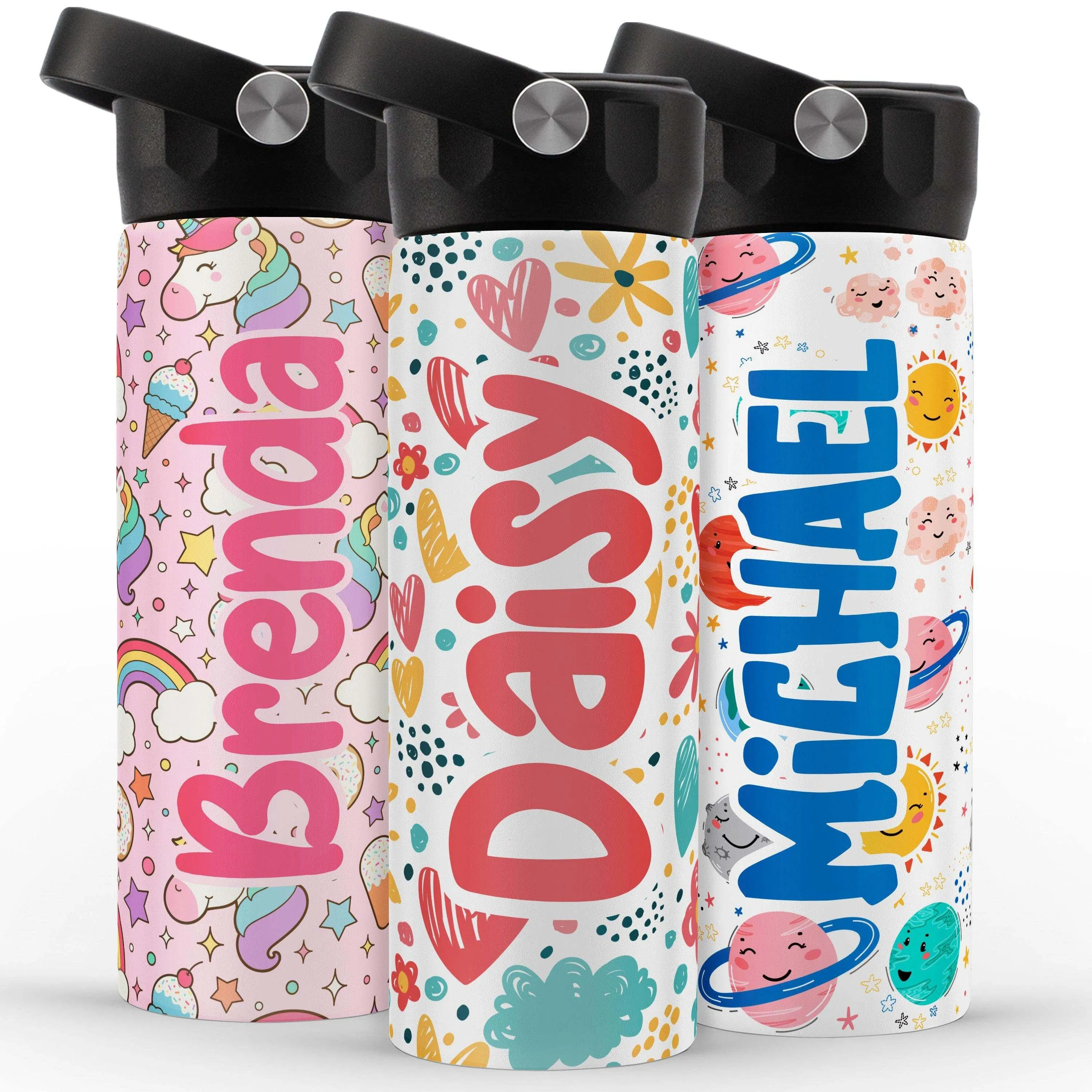 Kids Water Bottle for School, Custom Toddler Water Bottle for Children