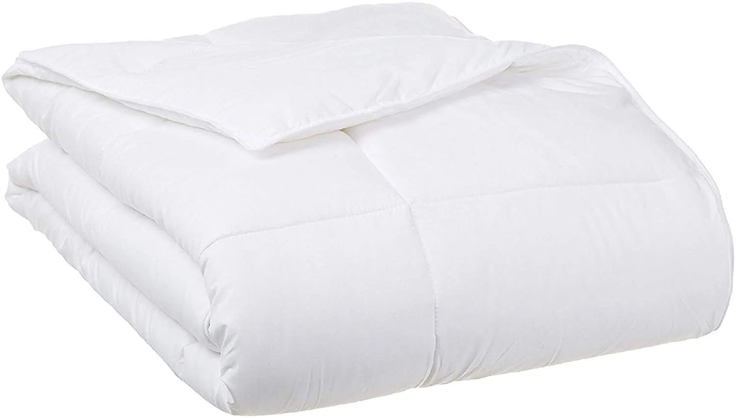 Kuber Industries Microfibre Reversible Comforter, Double (White) - CTKTC22218