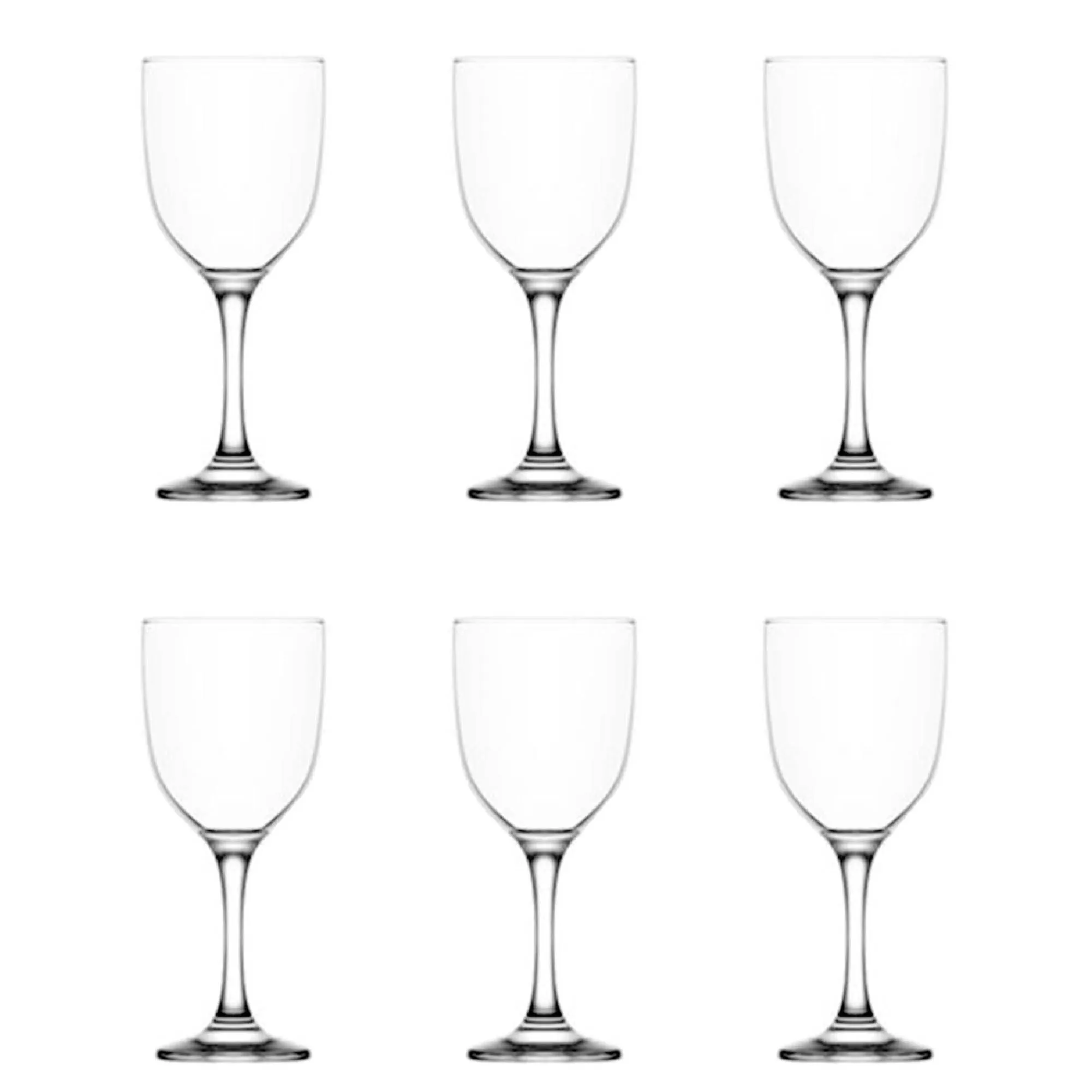 Lav Tokyo Stemmed Wine Glass Set, 6 Pcs, 12.25 Oz (365 cc)