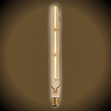 LED Filament Vintage Tubular T9 Bulb 12 in. Length - 6.5 Watt