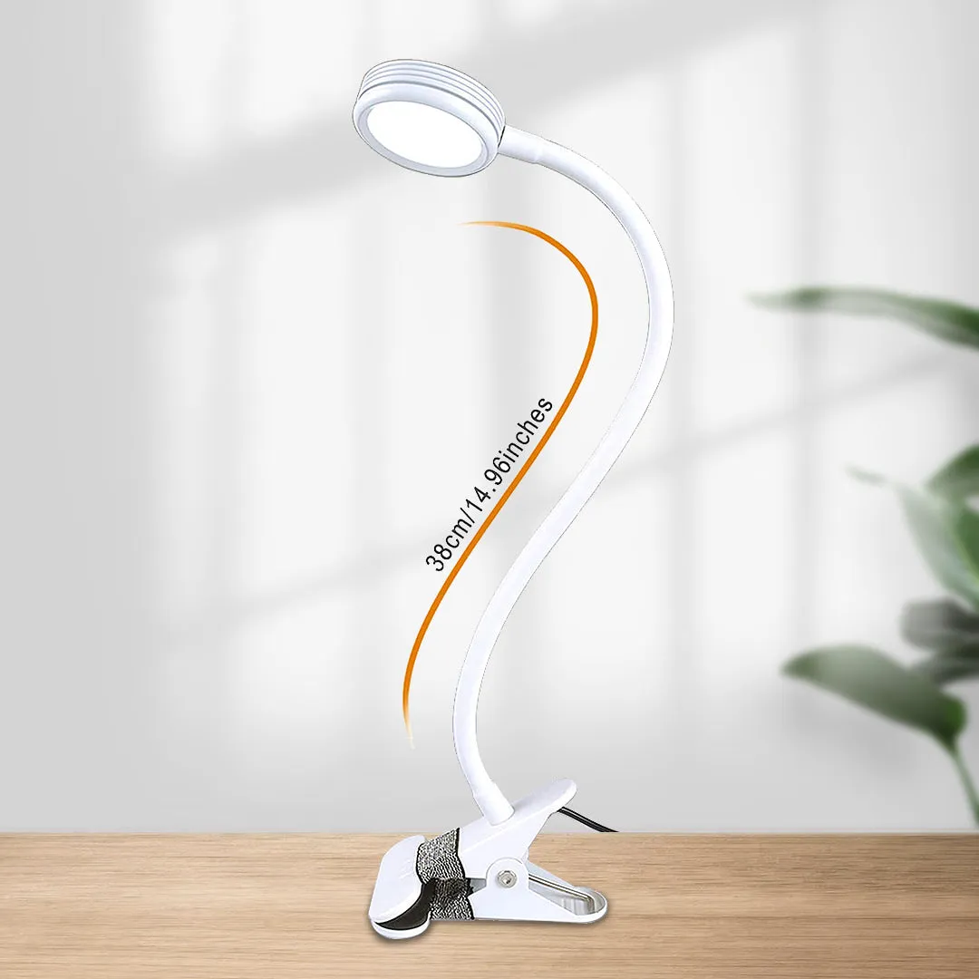 Lepower-tec Flexible Clip On Desk Light with USB Charging