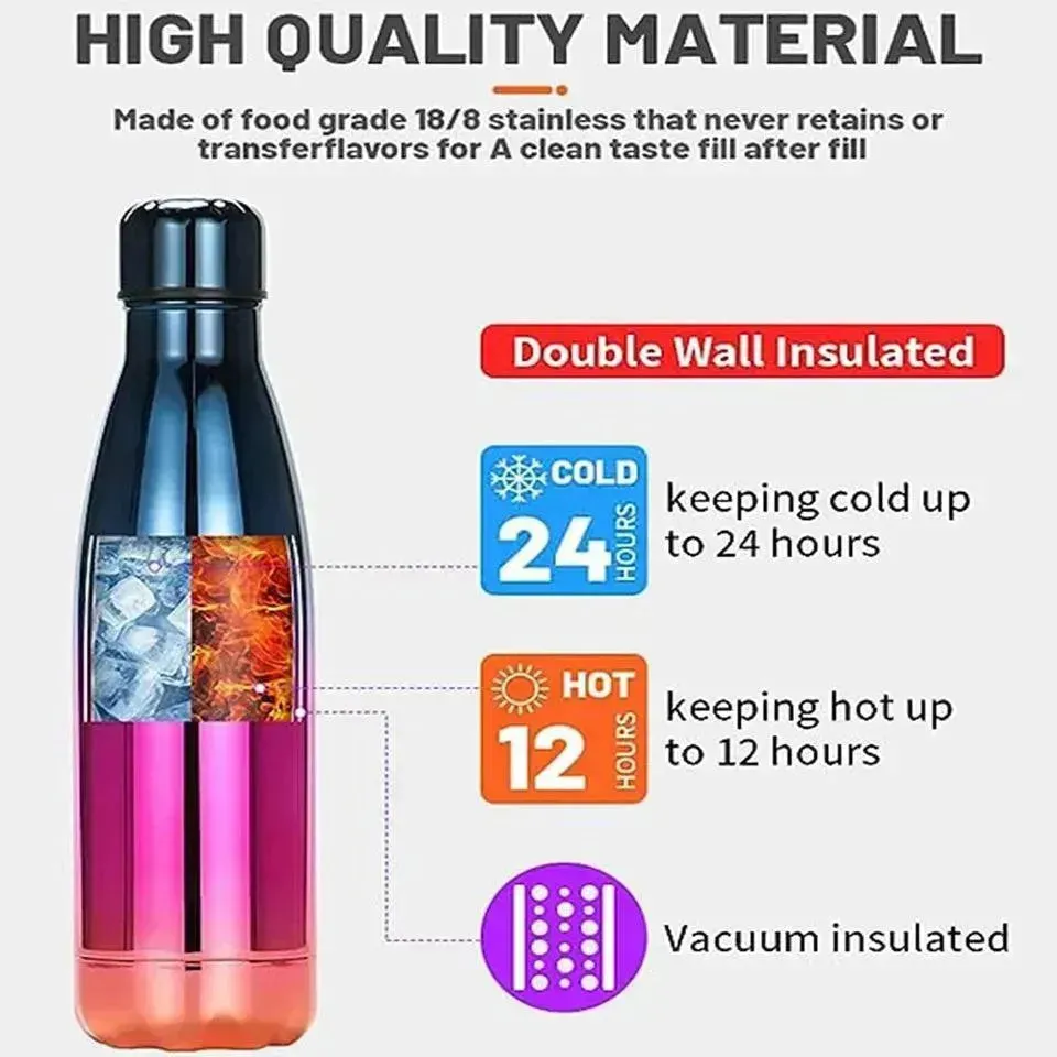 Marble Cola Metal Water Bottle (500 ml)