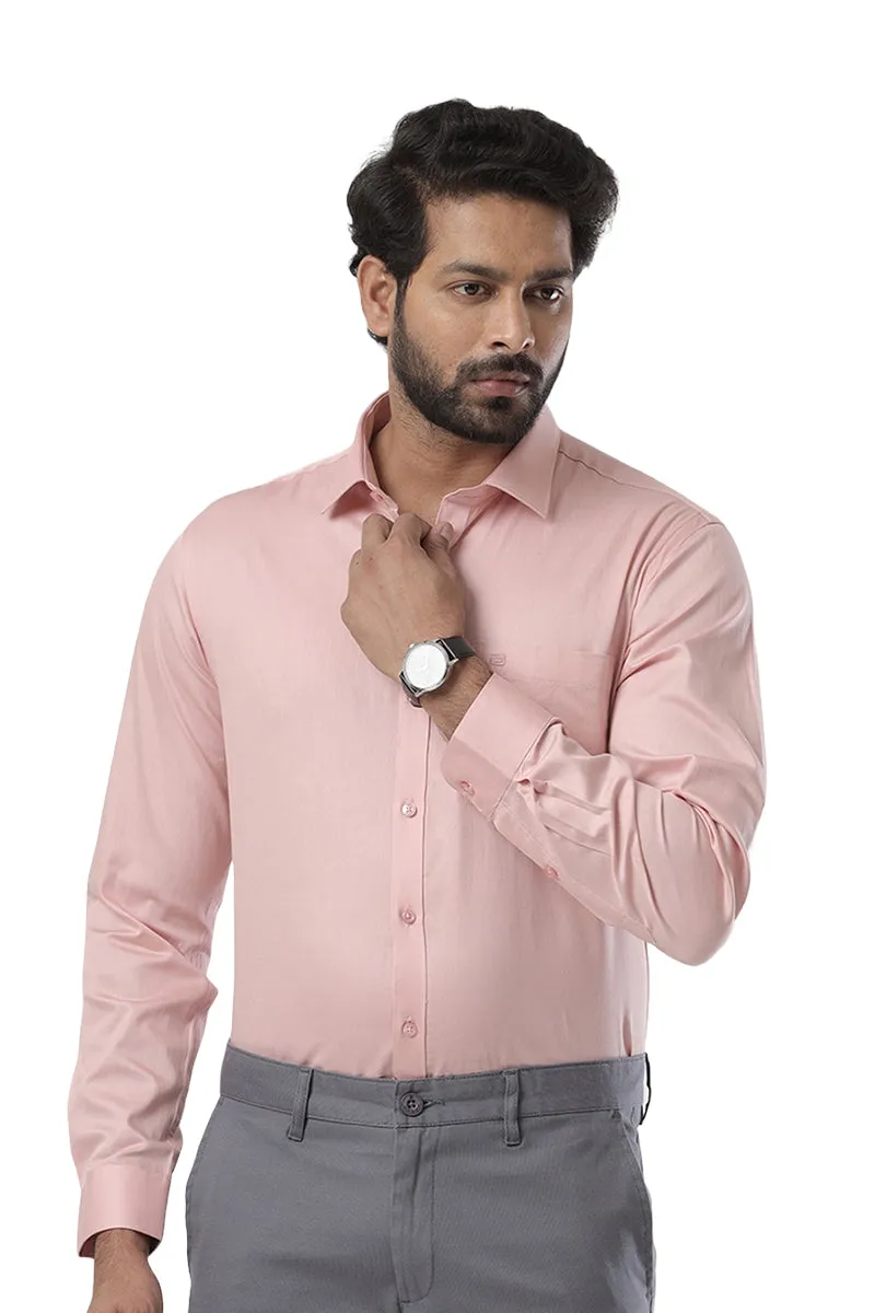 Monti - Peach Formal Shirts for Men | Ariser