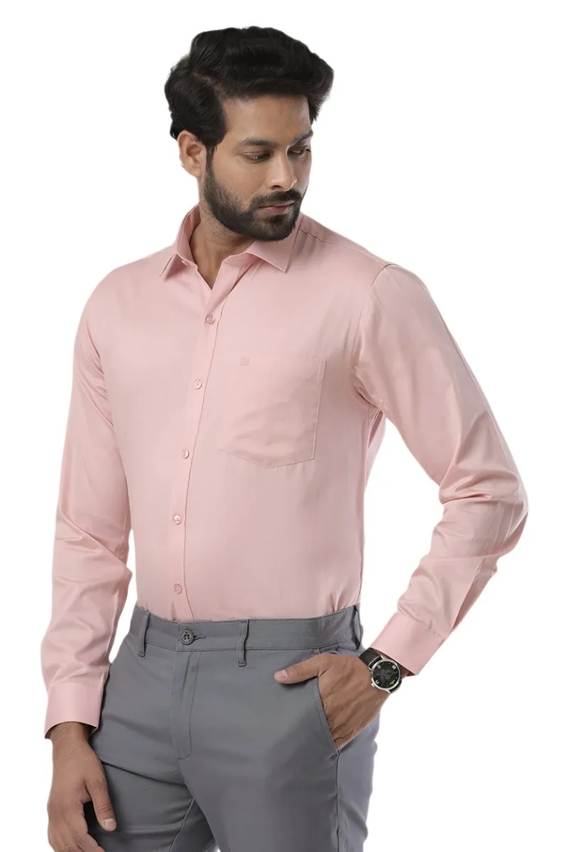 Monti - Peach Formal Shirts for Men | Ariser