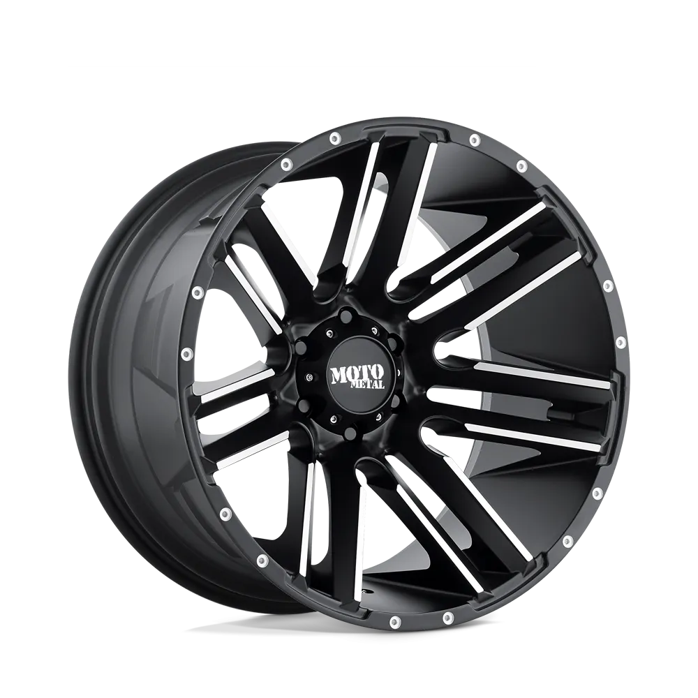 Moto Metal MO978 Razor 20X10 5X127 -24 mm Satin Black Machined